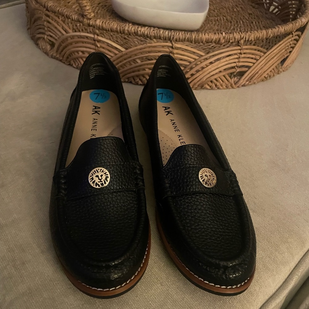 Anne Klein Black Loafers for Women